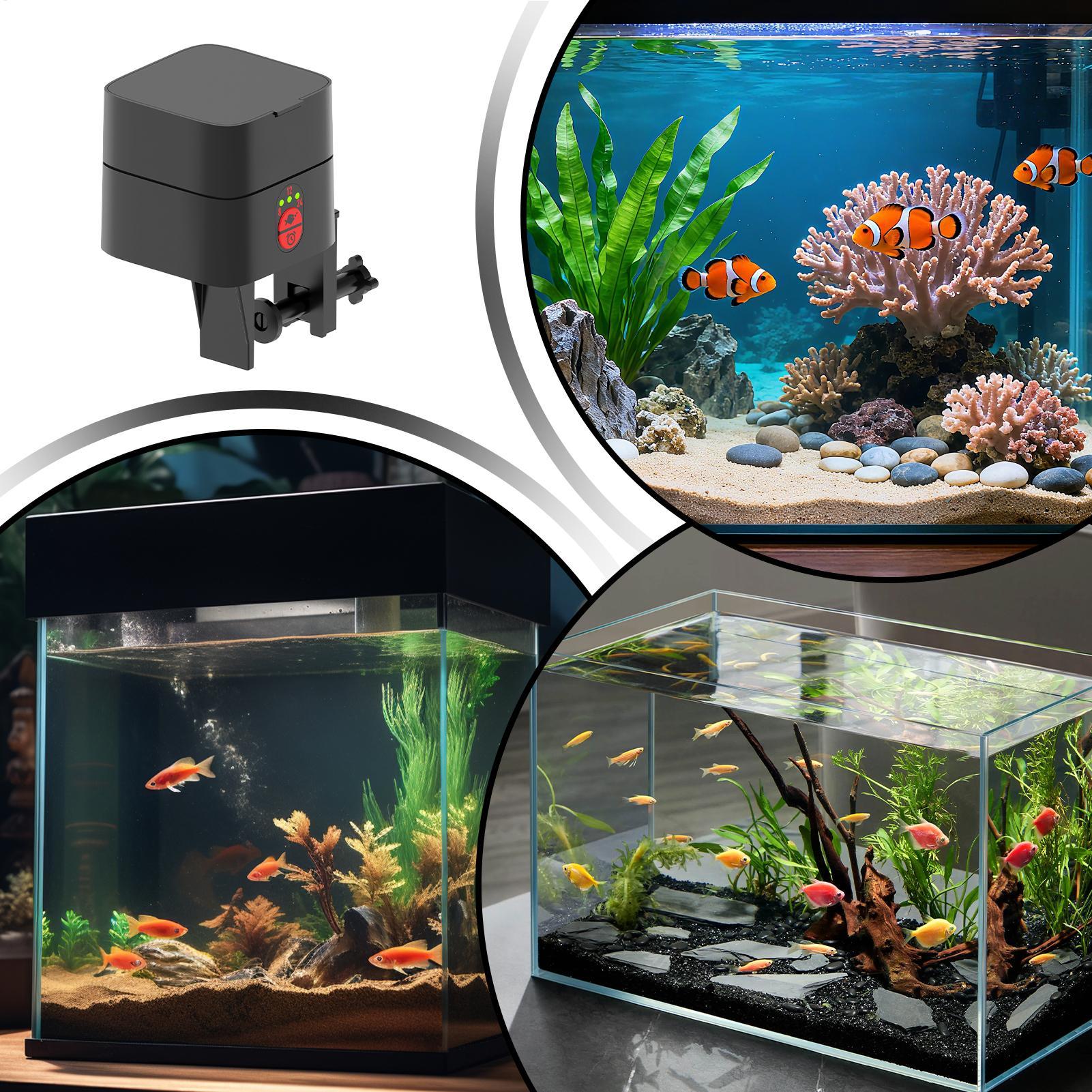 Aquarium Fish Auto Feeder - Automatyczne karmniki dla ryb, automatyczne, ładowane,