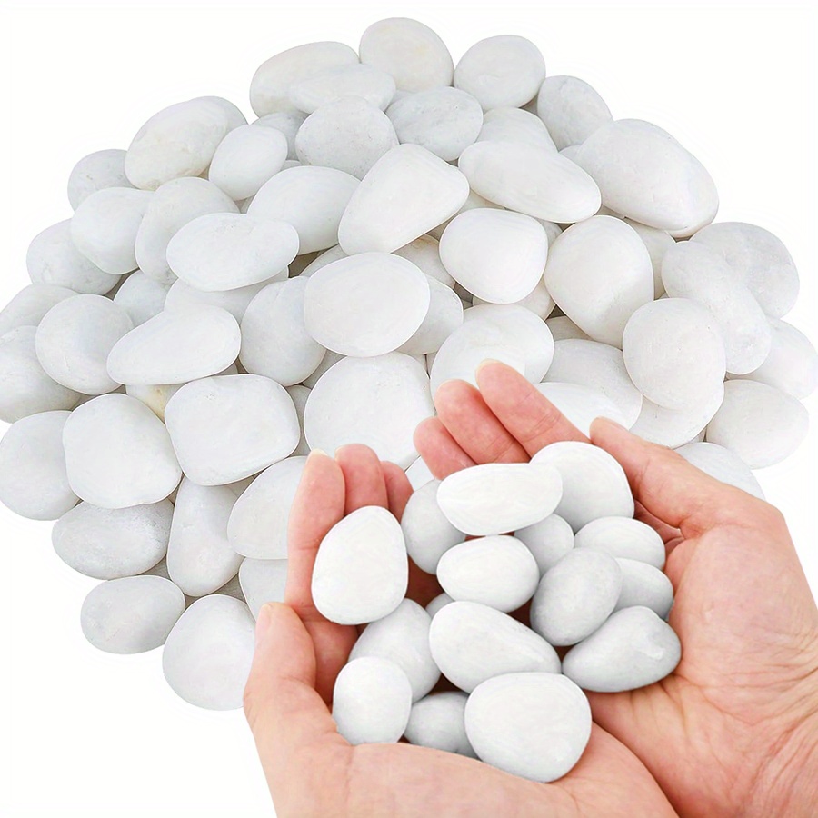 Aquarium Fish Fishing - 200/400g Białe, wysoki połysk, naturalne kamienie