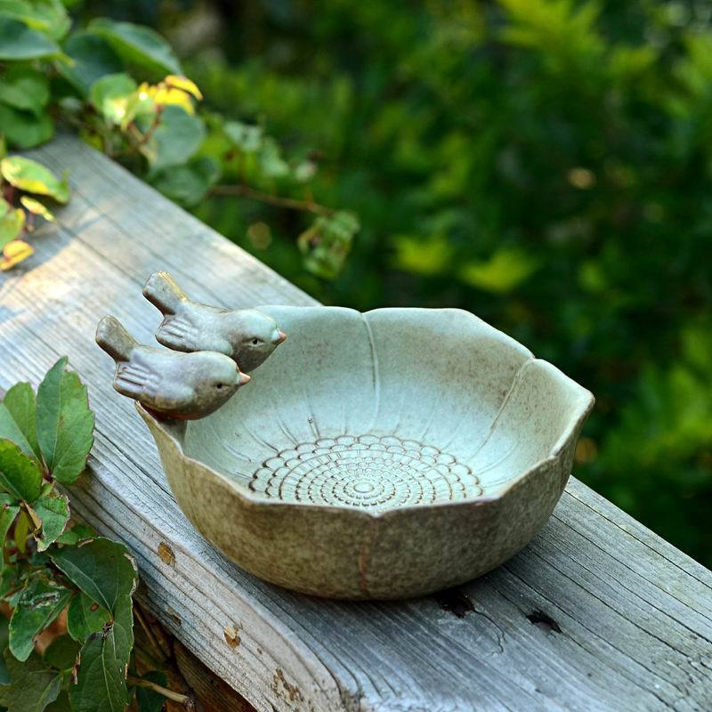 Aquarium Fish Auto Feeder - Ceramiczne kąpiely urodzeniowe Wystrój ogrodu Karmnik