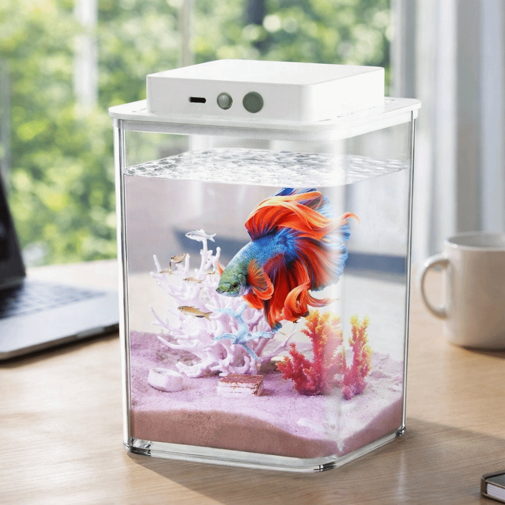 Aquarium Goldfish - Przezroczysty akwarium dla rybki Betta z