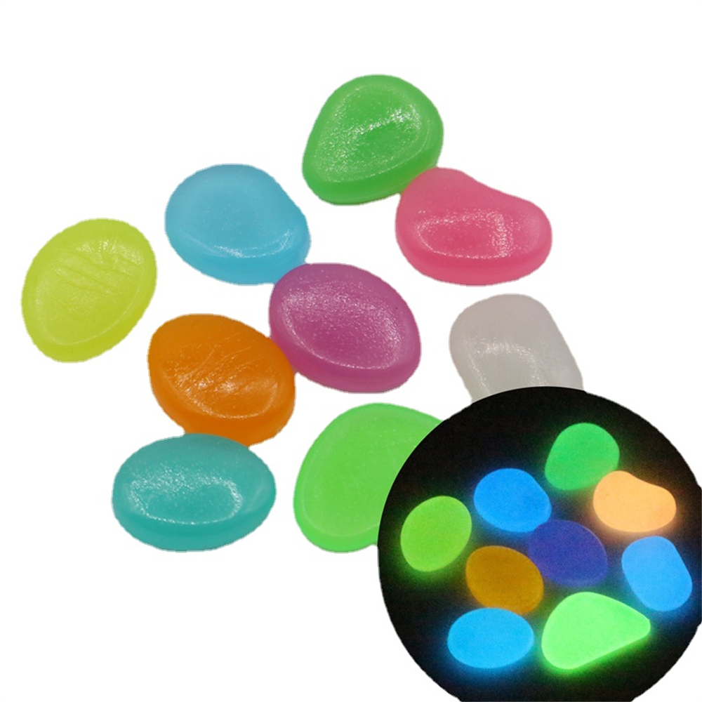 Aquarium Fish Fishing - 50 sztuk świecący kamień fluorescencyjny żwir