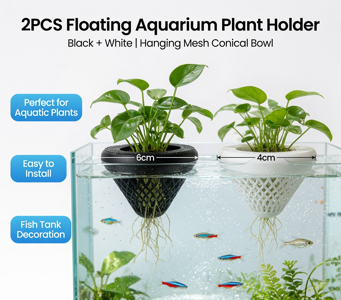 2 szt. Pływające koszyczki na  – Aquarium Fish Tank Price recenzja i cena