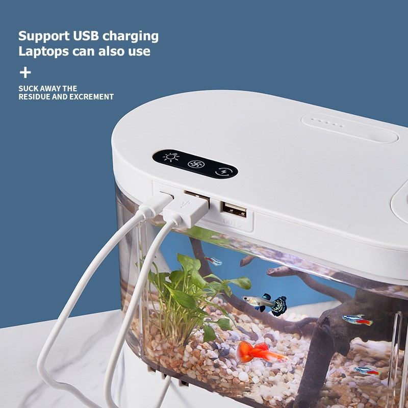 Mini Akwarium Biurkowe z Syste – Aquarium Goldfish recenzja i cena