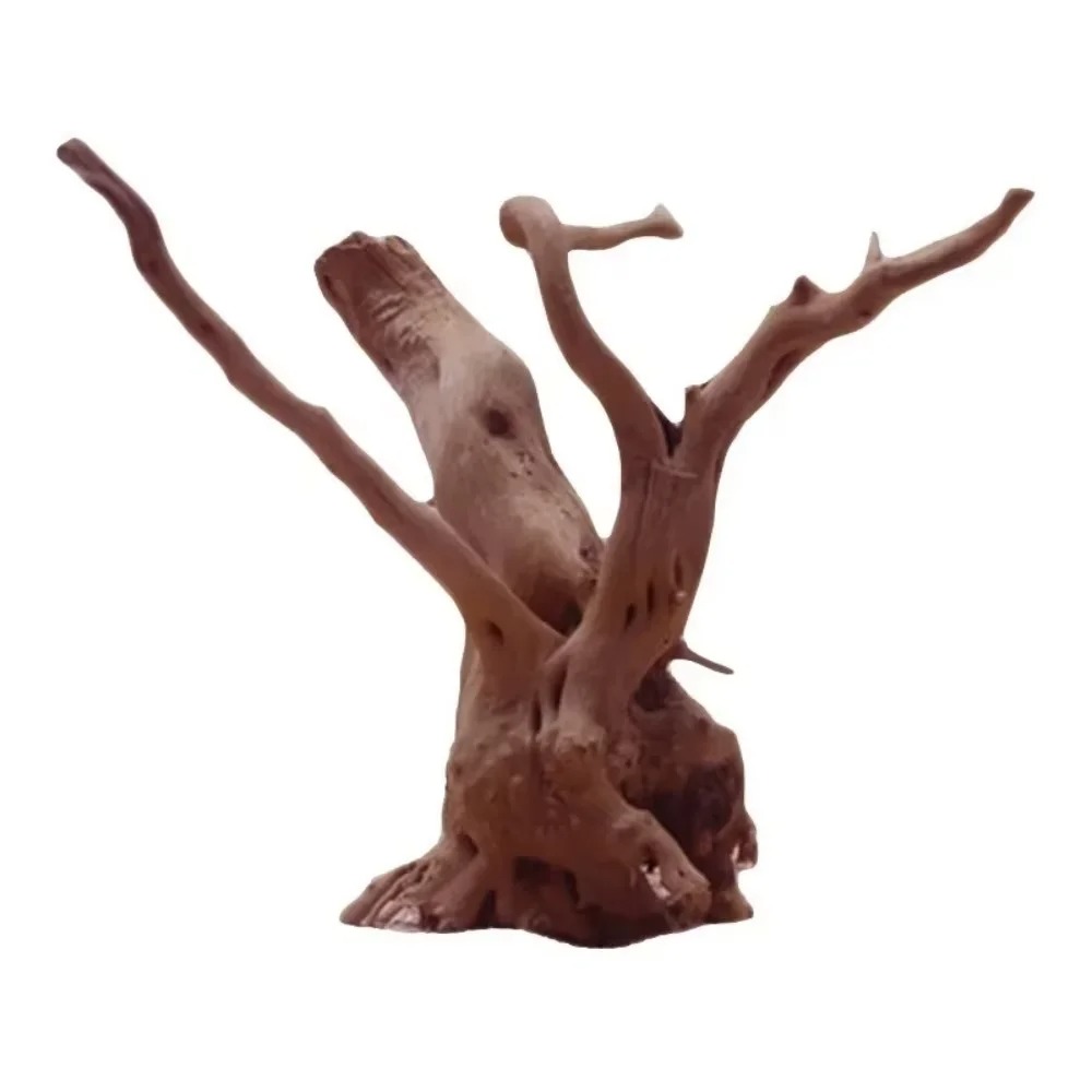 (15-20cm) Naturalny drewniany  – Aquarium Fish Fishing recenzja i cena