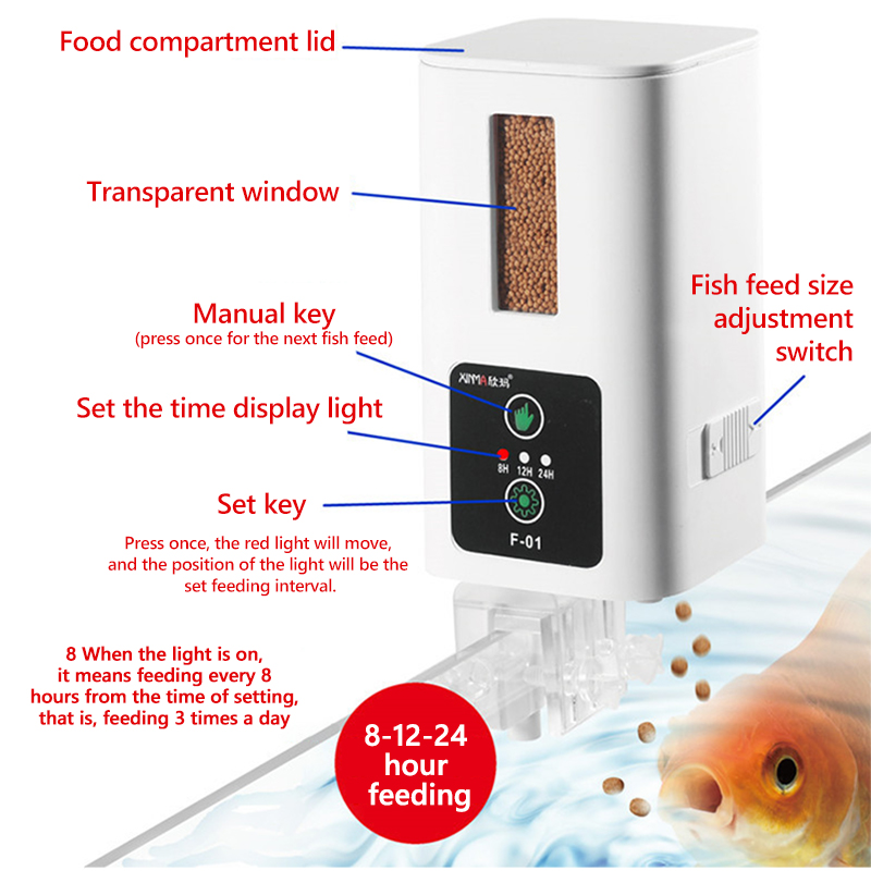 400ml Akwarium Automatyczny po – Aquarium Fish Auto Feeder recenzja i cena